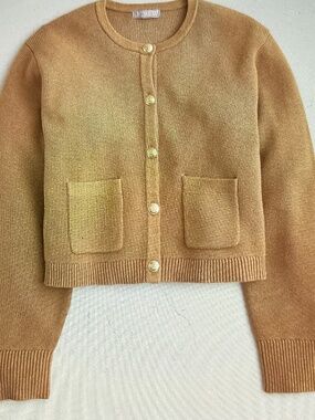 Women’s J. crew Relaxed Patch Pocket Emilie Lady Sweater Jacket, MED